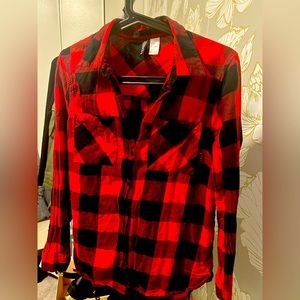 Button down flannel shirt